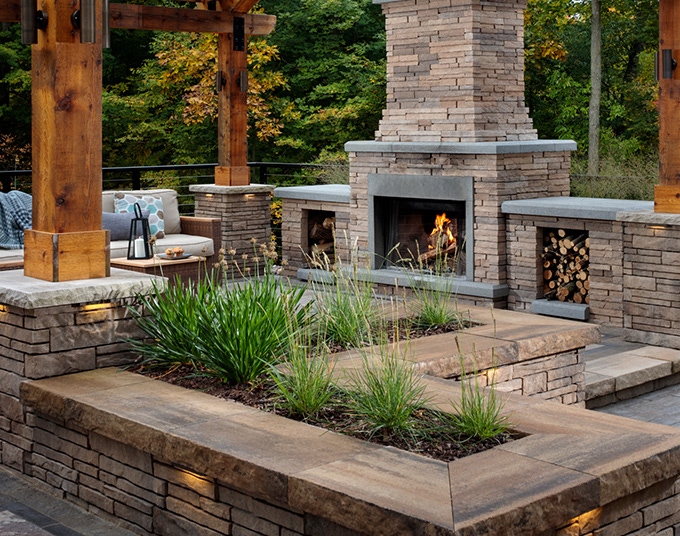 landscape patio tile pavers in omaha nebraska