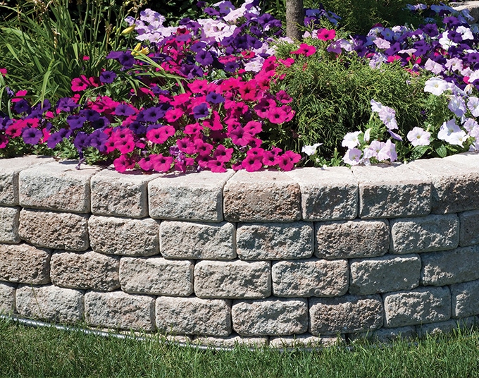stone retaining wall blocks in calgary alberta canada