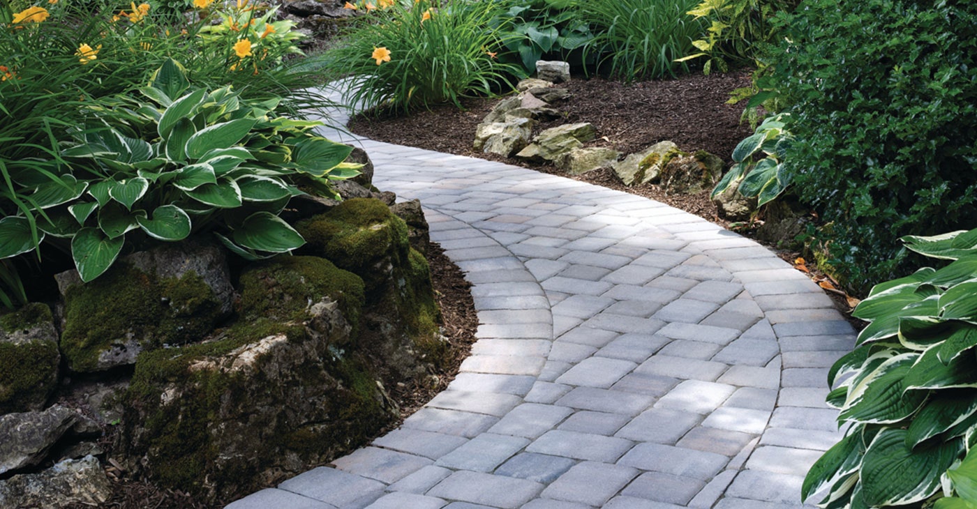 walkway interlocking pavers in long island new york