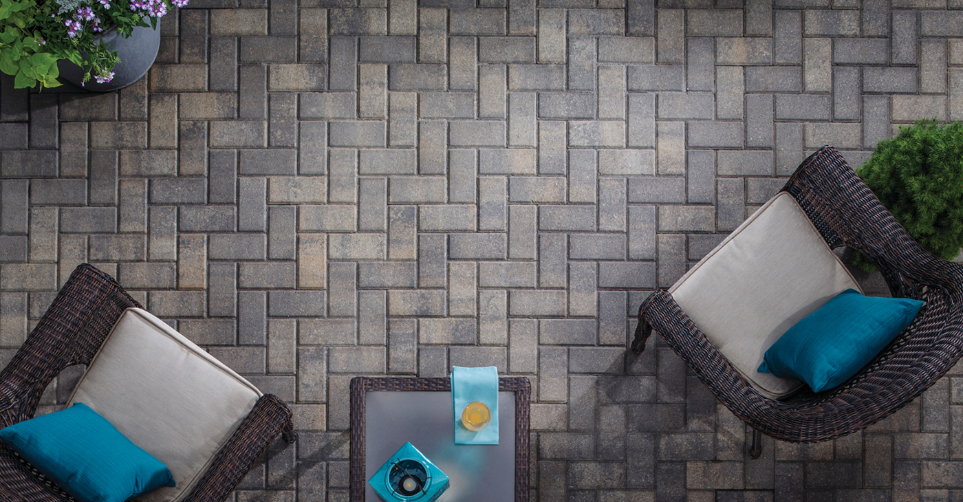 concrete backyard pavers design in indianapolis indiana