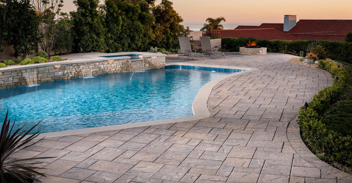 interlocking stone backyard pavers in las vegas nevada