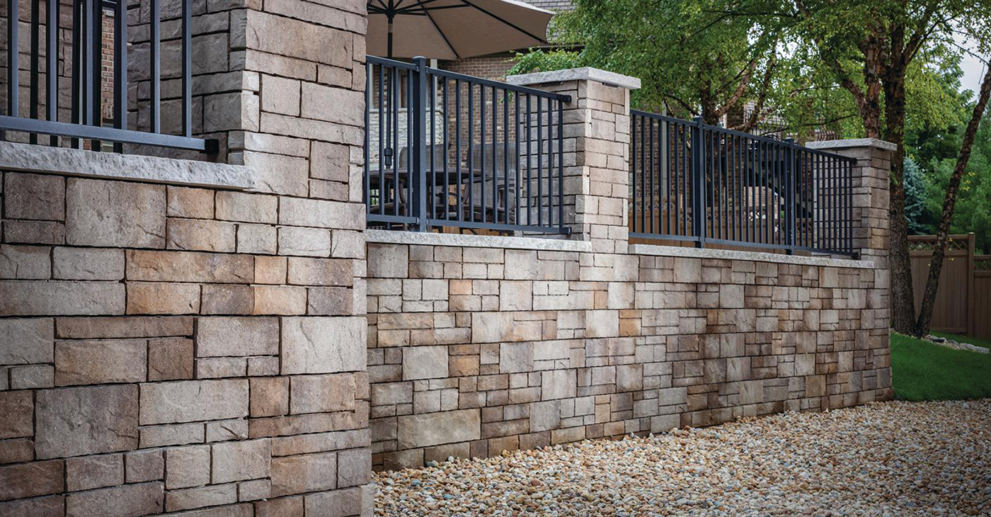 brick backyard retaining walls in minneapolis minnesota