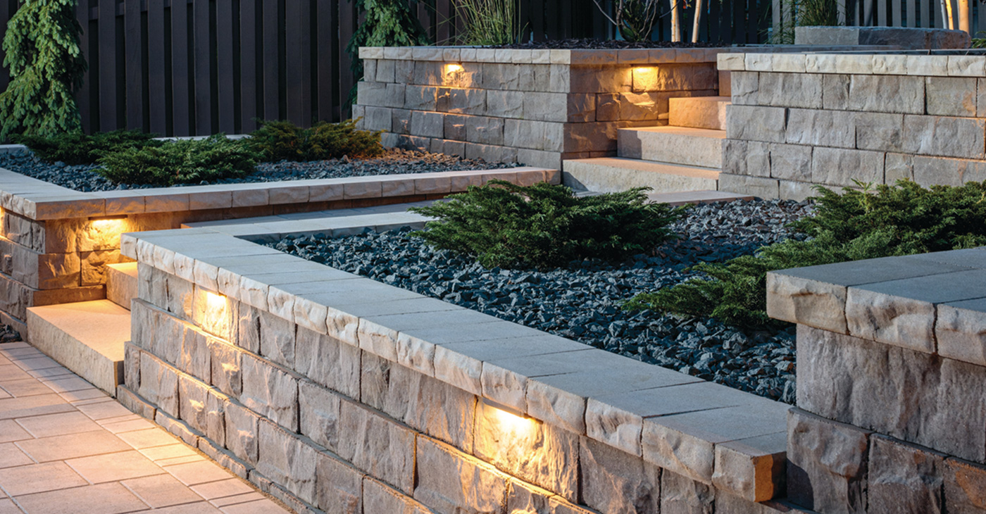 patio stone retaining walls in omaha nebraska