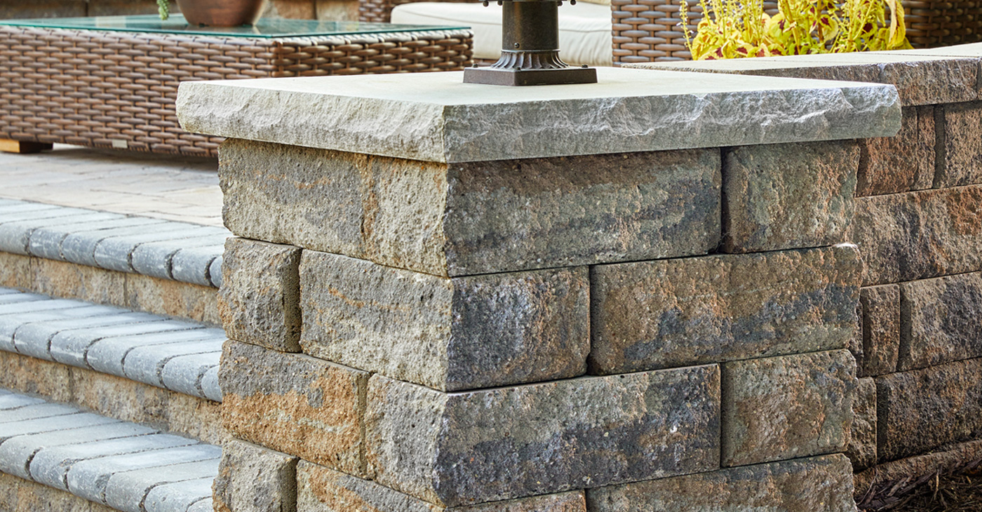 backyard retaining wall stones in omaha nebraska