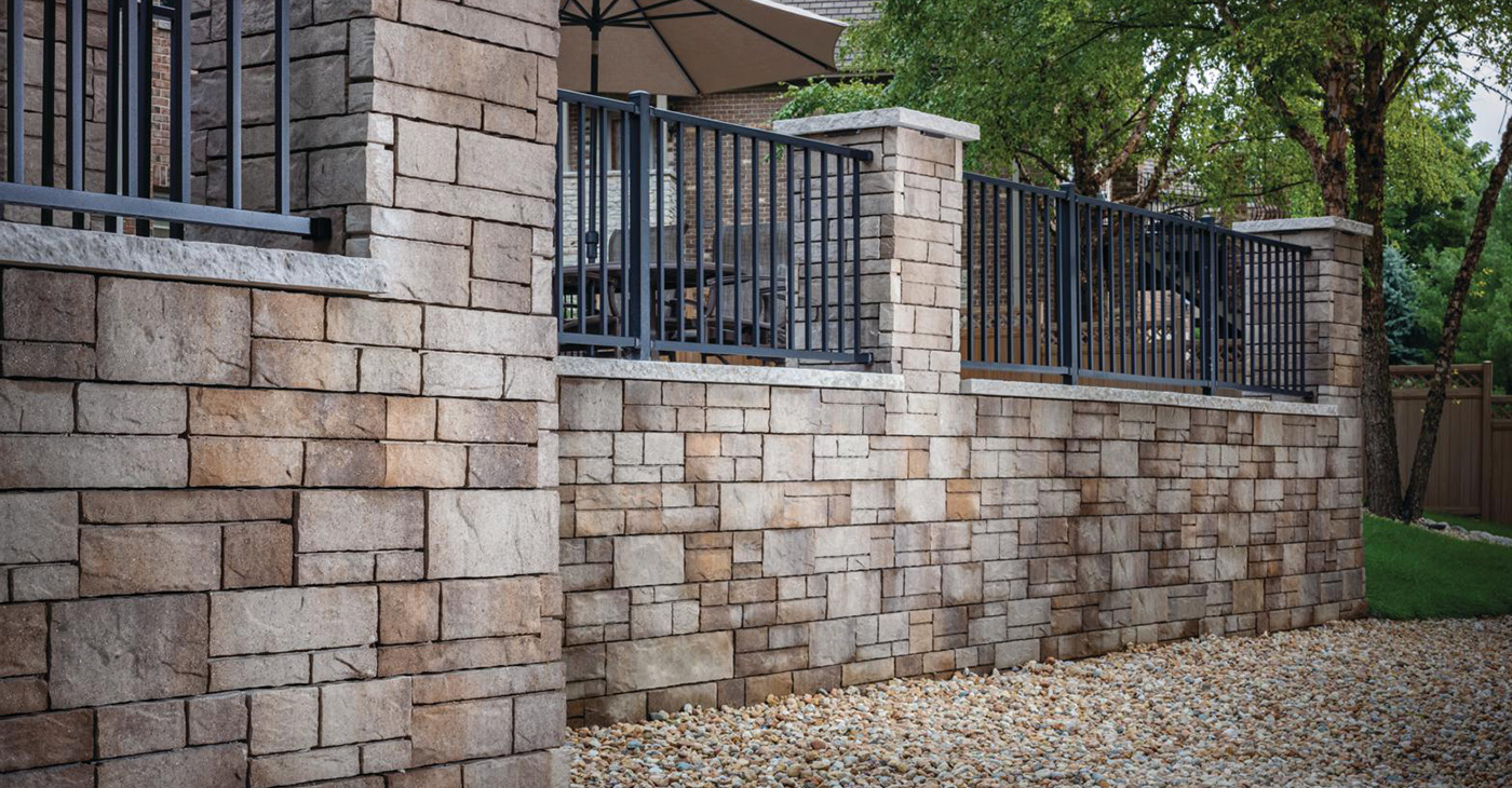 backyard stone retaining walls in indianapolis indiana