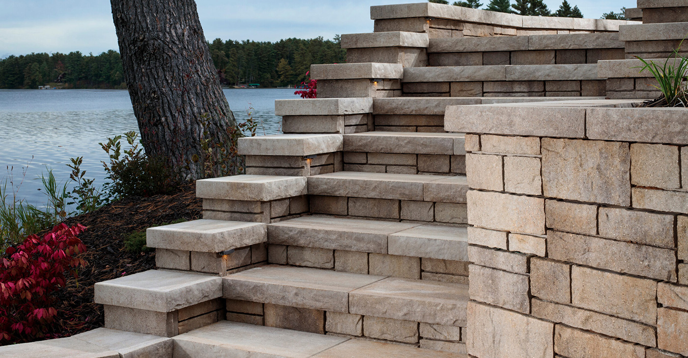 landscape retaining wall tiles in raleigh north carolina