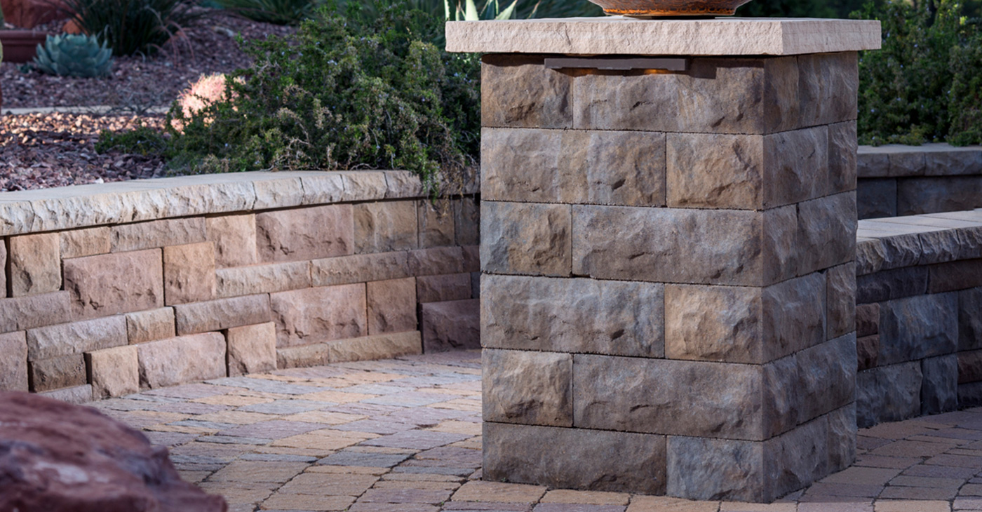 patio retaining wall blocks in las vegas nevada