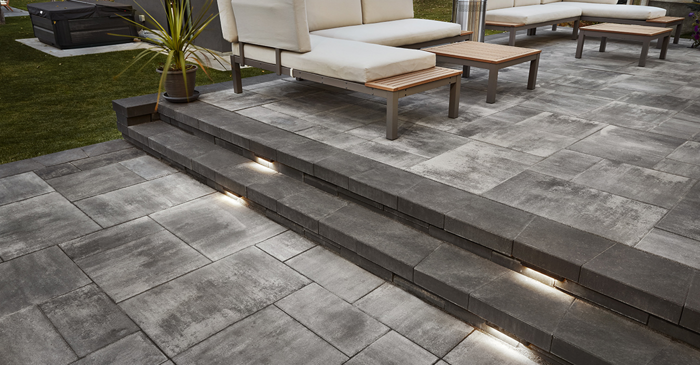 stone driveway paver design in winnipeg manitoba