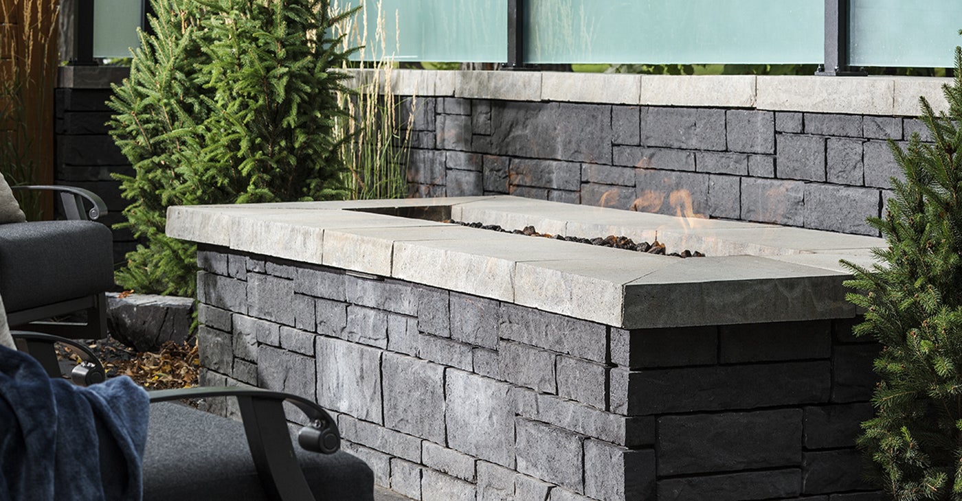 stone hardscape and retaining wall in vancouver british columbia