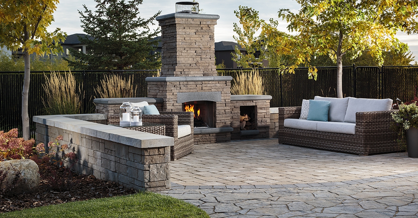 concrete tile paver edging in winnipeg manitoba