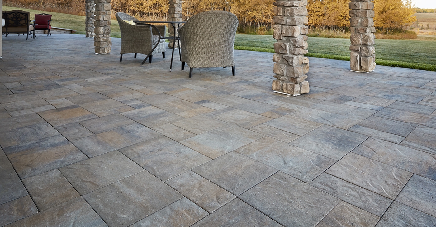 landscape stone paver edging in winnipeg manitoba