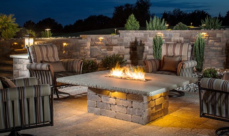 Outdoor Fire Pits from System Pavers