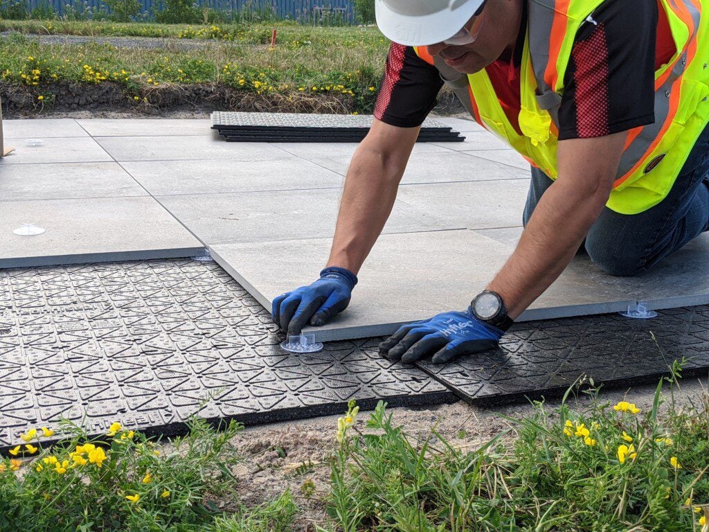 EZ Base Foam Panels Driveway Installation