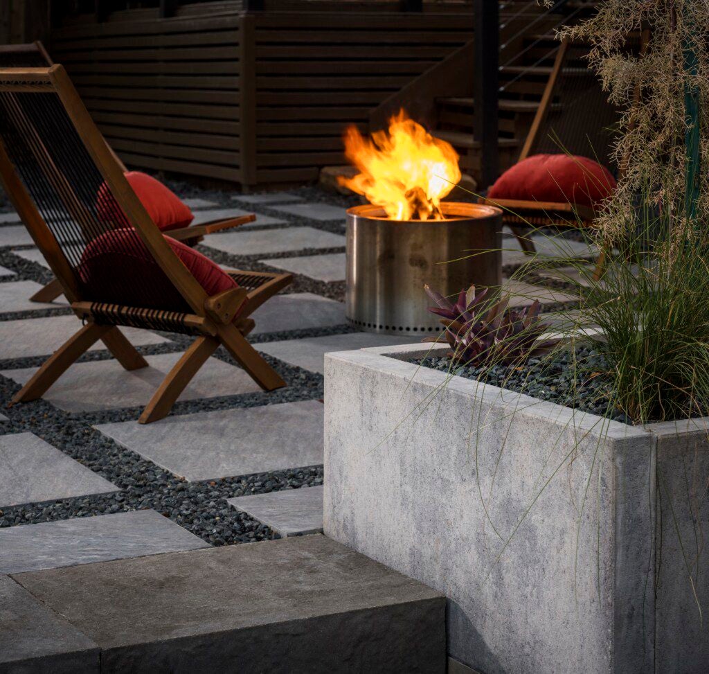 Belgard Artforms Modern Backyard Patio Planters