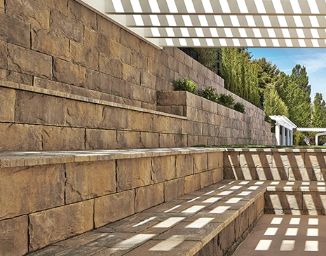Retaining Walls with Built-In-Seating Albuquerque NM