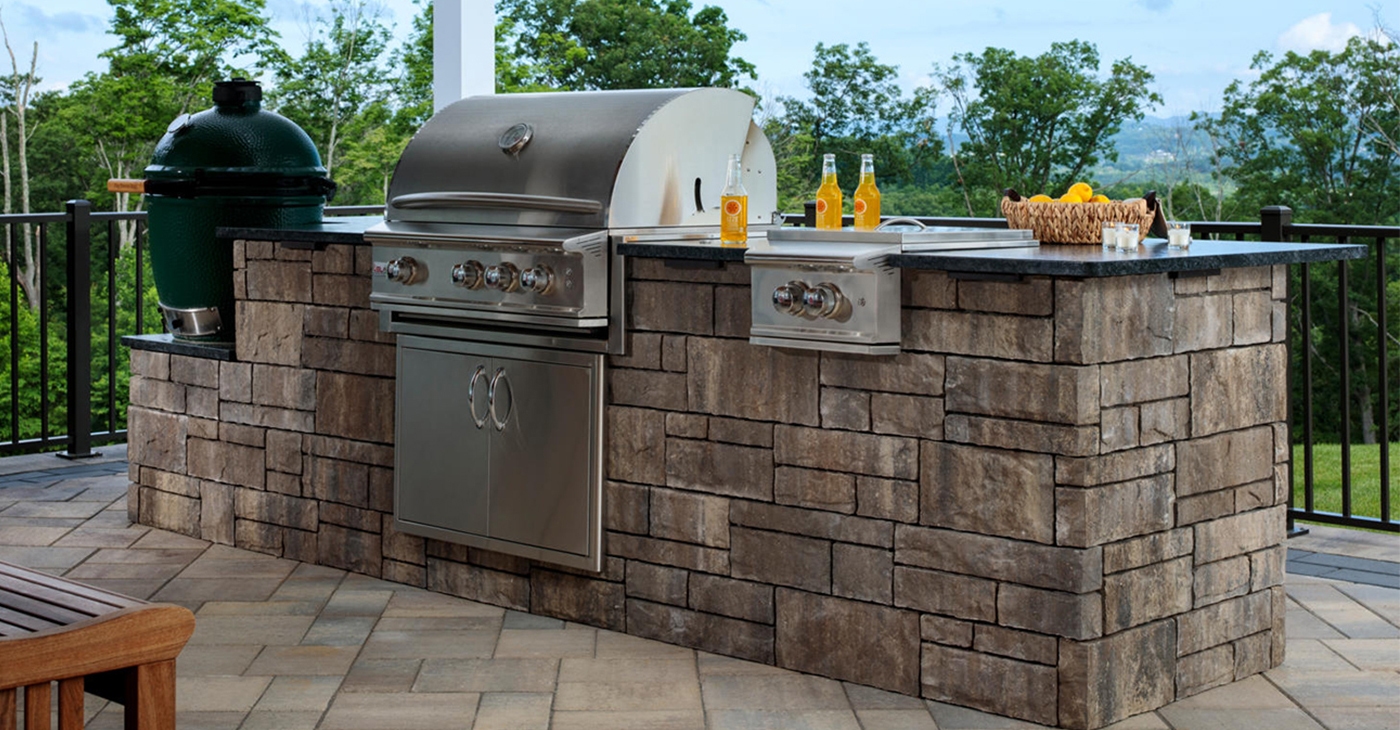 Denver Outdoor Kitchen Design Contractors Ashlar Tandem Wall