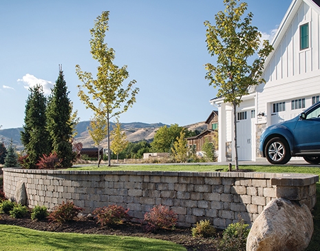 Freestanding landscape wall in Seattle, WA