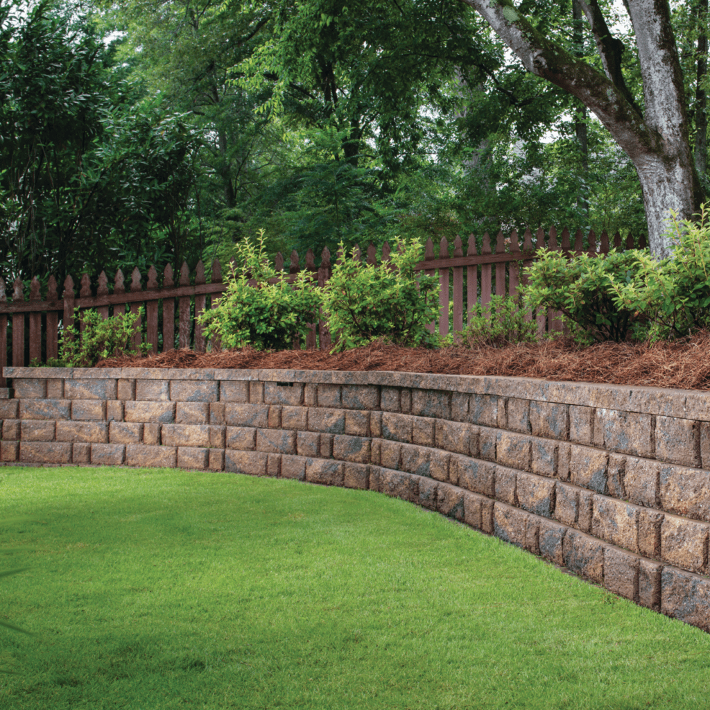 Houston Backyard Landscaping Wall Diamond 9d