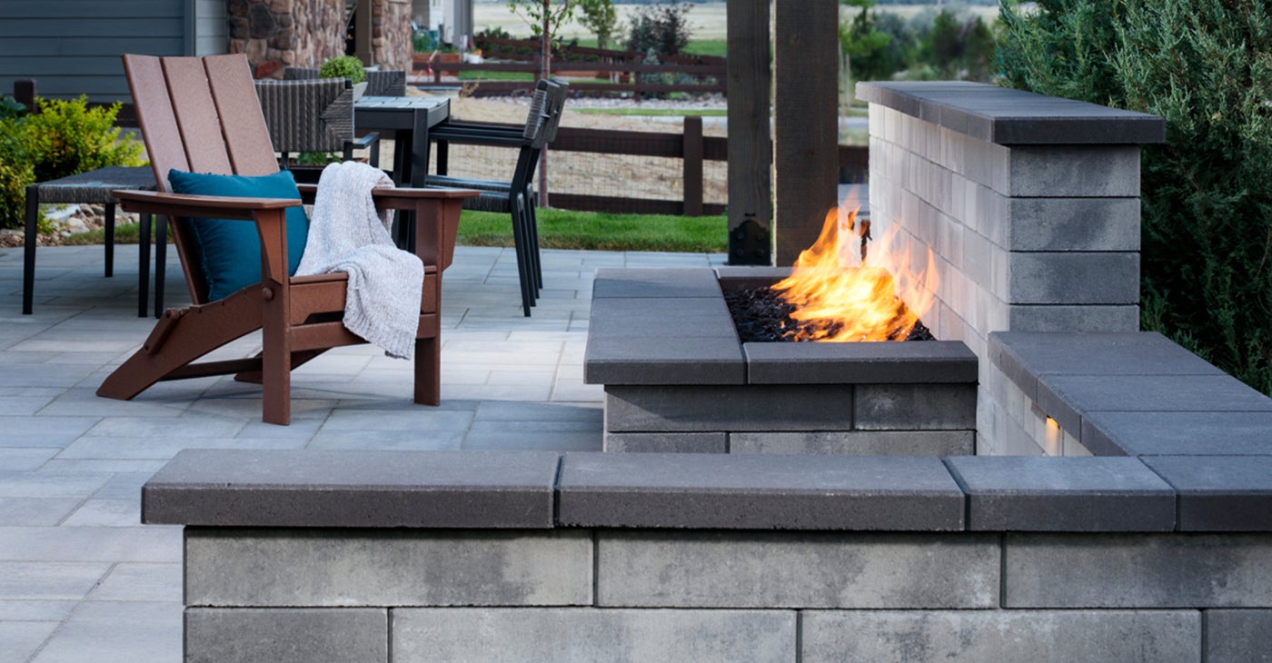 Outdoor Linear Fireplace