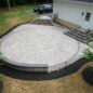 Round Paver Patio with Circle Inlay