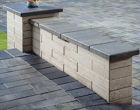 Large format modular panel block retaining wall system in New York City