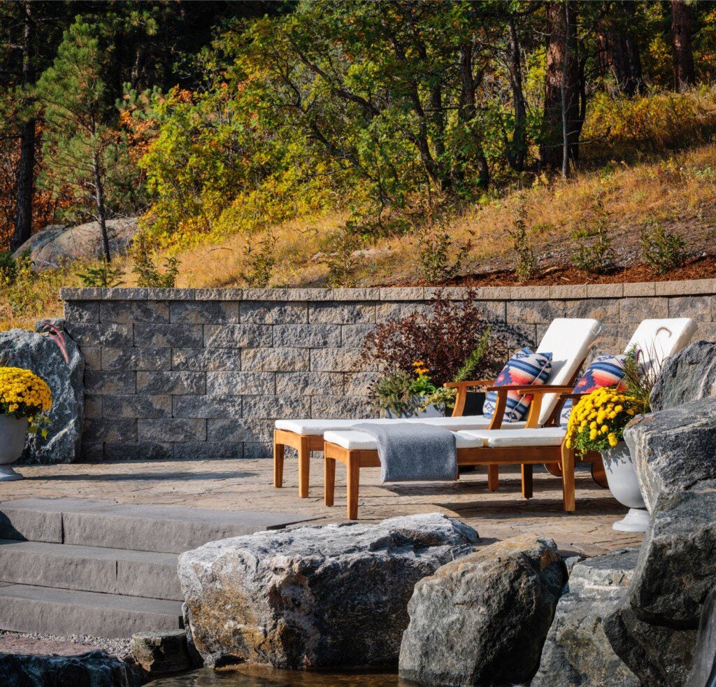 hardscape lounge area with seating