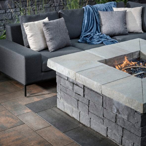 Belgard patio with outdoor furniture