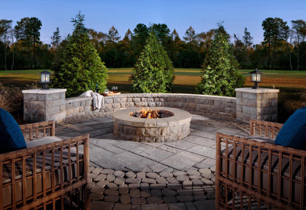 Residential hardscape project in North Carolina