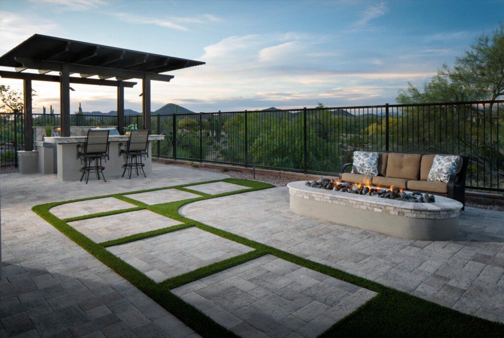 Residential and Commercial hardscape projects in New Mexico and Arizona with product from Superlite an Oldcastle Company.