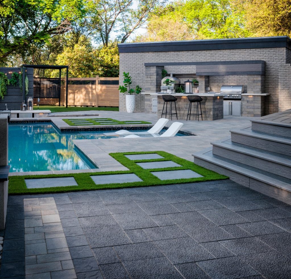 Blank Slate Reno pool and hardscapes