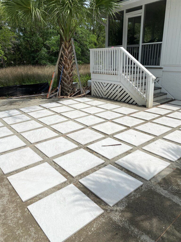 Belgard Quarziti pavers in Megan Molten's yard 