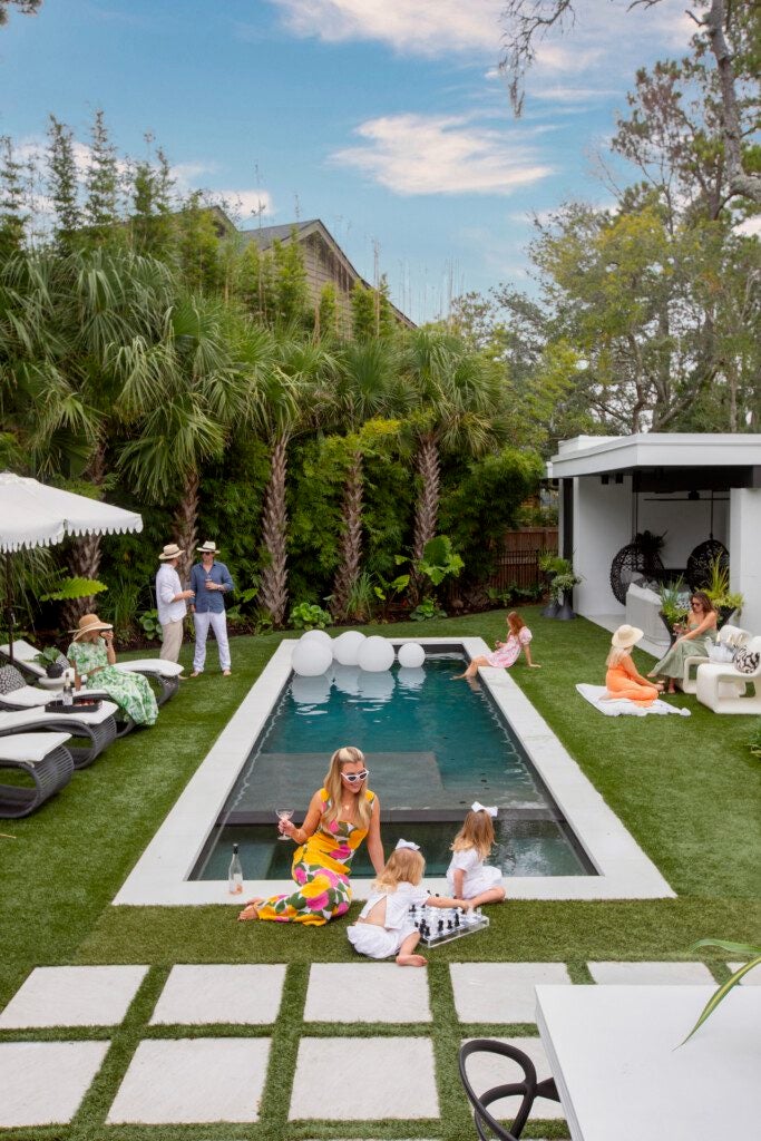 Megan Molten's pool at her South Carolina home 
