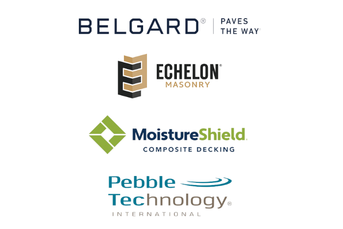 Belgard / Echelon Masonry / MoistureShield Composite Decking / Pebble Technology