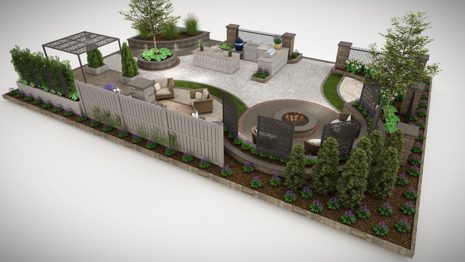 Renderings for Belgard Booth, Philly Flower Show