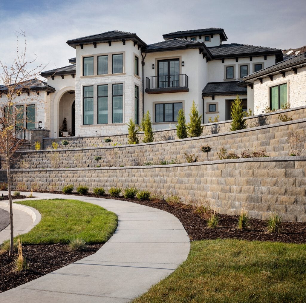 An image of a home using Belgard pavers.