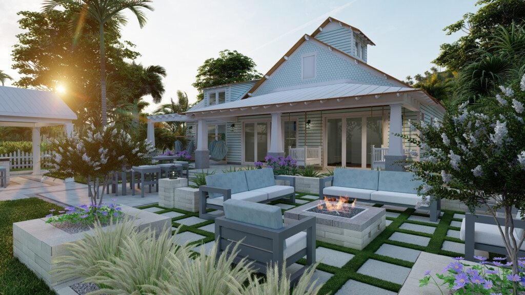 Coastal Bungalow style.