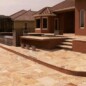 Travertine Pool Deck & Retaining Wall