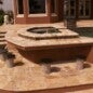 Travertine Pool Deck & Retaining Wall