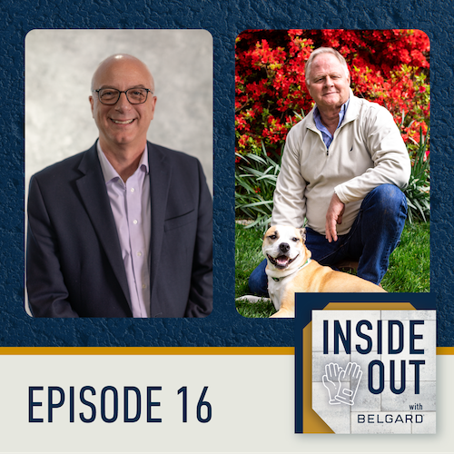 Balado Inside Out avec le logo Belgard Épisode 16 Deux hommes souriants