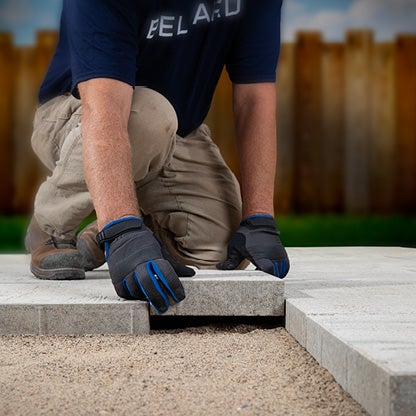 Installation de pavés