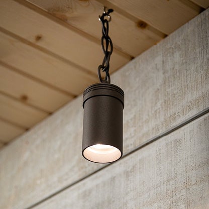 Outdoor hanging light fixture.