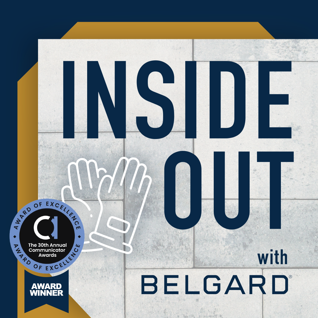 Inside Out avec le logo du balado Belgard. Lauréat du prix d’excellence lors de la 30e cérémonie annuelle des Communicator Awards.