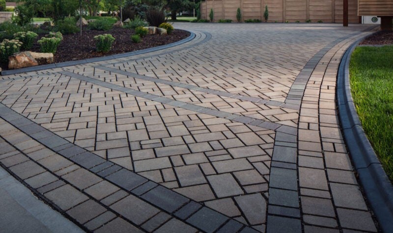 paver driveway broder design