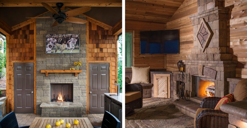 Rustic Fireplace Design