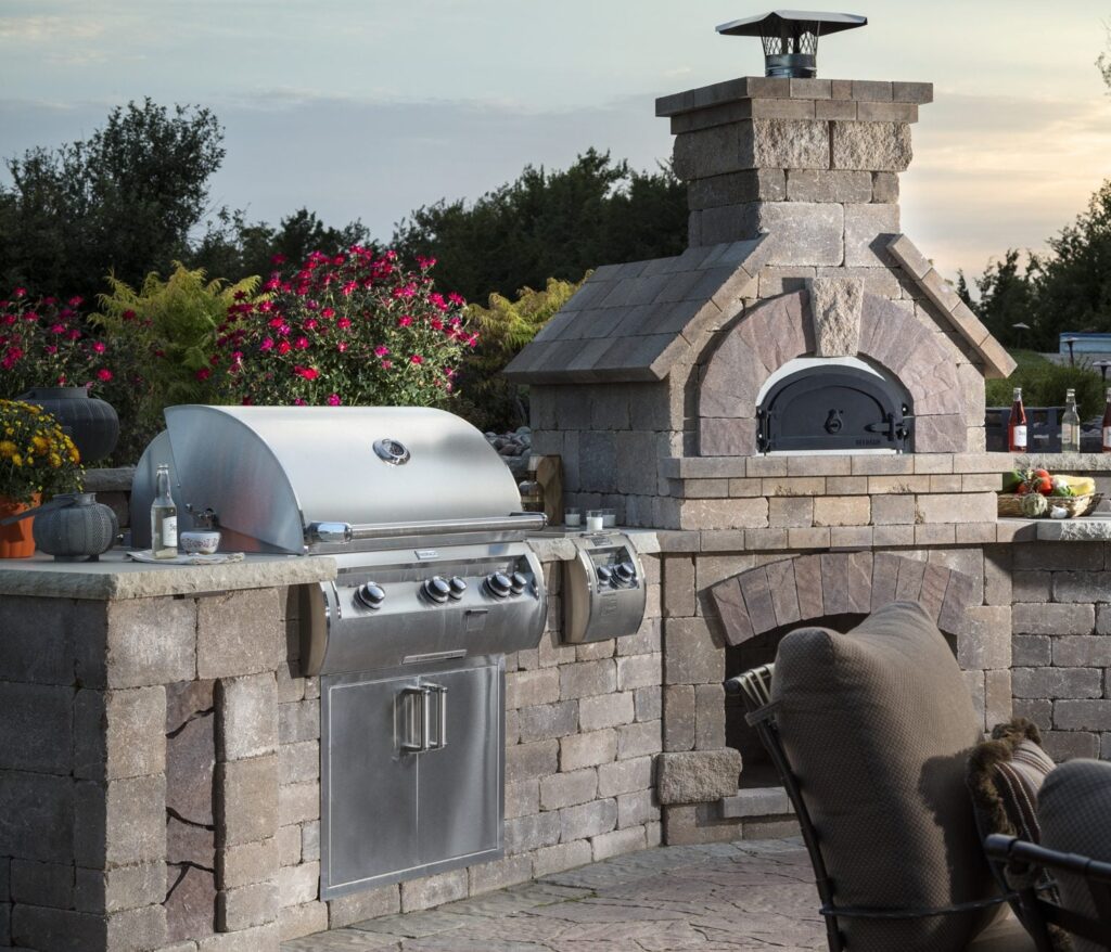 Outdoor Kitchen Fireplace
