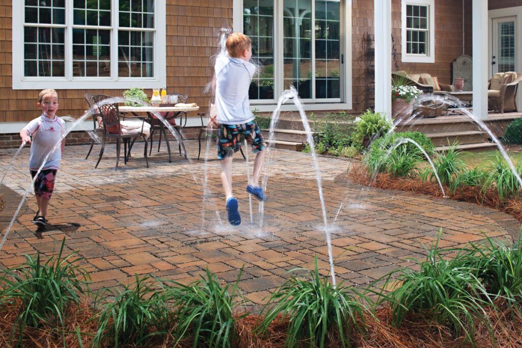 Pavés perméables Subterra® pour les éléments aquatiques